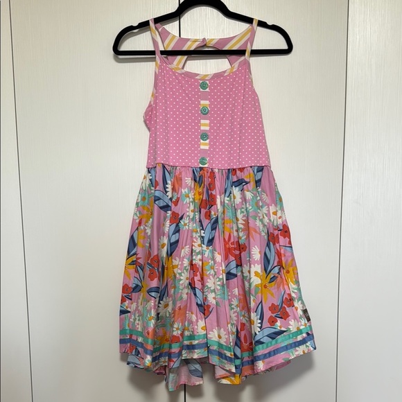 Matilda Jane Floral Pink Kids Dress size 16 - Picture 1 of 8